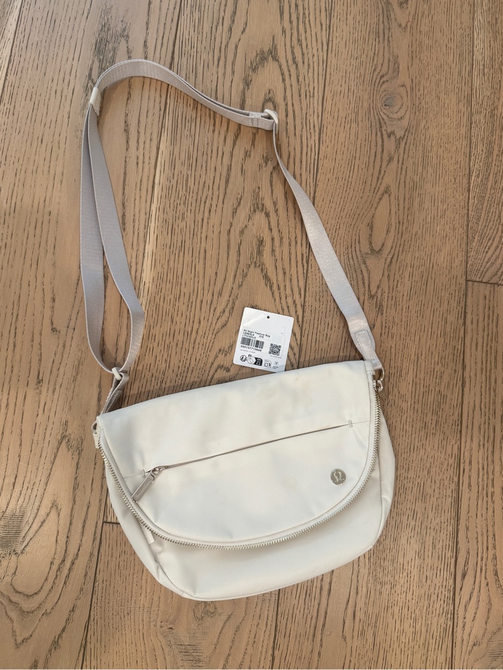 All night festival bag cream gold lululemon crossbody purse